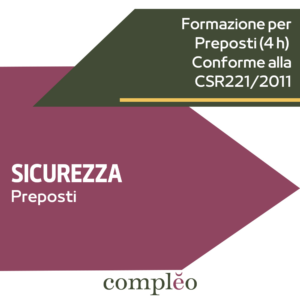 SICUREZZA - Preposti